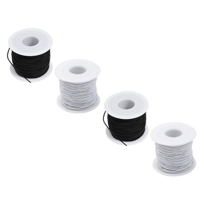 Anneome 4rolls Elastic String for Bracelets Stretchy Jewelry Rope Elastic Cord for Beading Crafting Wall Decor Music Festivals Party Embellishments