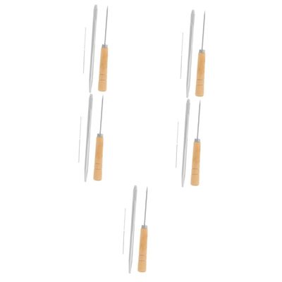 VILLCASE 2sets Doll Hair Rooting Tools Kit Wig Making Needles for Doll Hair Includes Needles Handle and Awl for Crafting Beautiful Wigs