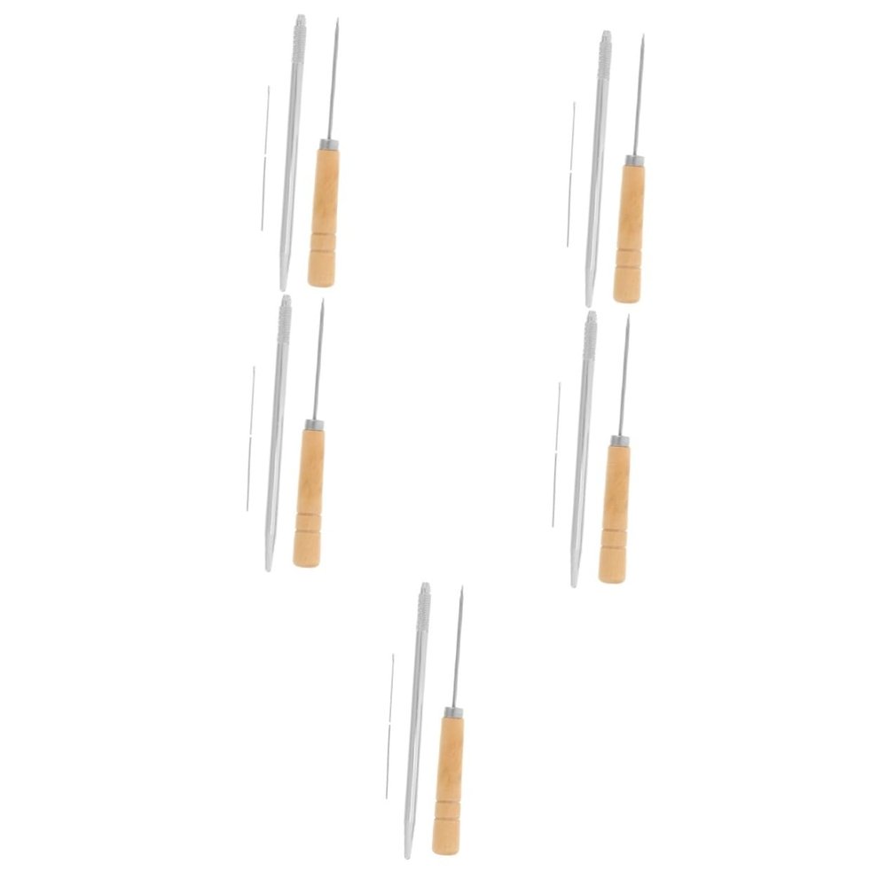 VILLCASE 2sets Doll Hair Rooting Tools Kit Wig Making Needles for Doll Hair Includes Needles Handle and Awl for Crafting Beautiful Wigs