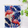 Tropical Birds and Plants Latch Hook Rug Kits Crochet Yarn Printed Match Embroidery Needlework Carpet Cover DIY Hook and Latch Kit Tapestry Christmas Floor Decoration 38x52cm(4) view 2