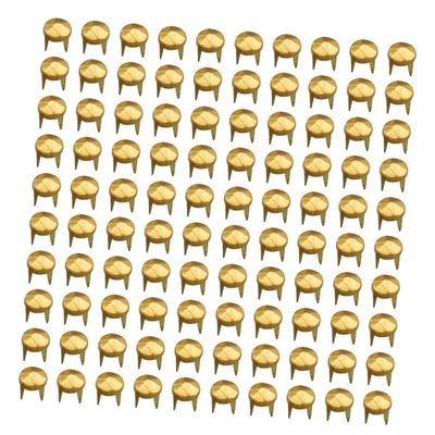 Anneome Metal Rivet Hexagon Studs DIY Nail Studs for Clothing Shoes Belt Decor Pack of Pins