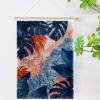 Organic Shapes Monstera Leaves DIY Latch Hook Rug Kits Crochet Yarn Printed Match Embroidery Needlework Carpet Cover Hook and Latch Kit Tapestry Merry Christmas Floor Decor 38x52cm(1) view 2