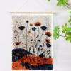 Abstract Flowers and Plant DIY Latch Hook Rug Kits Crochet Yarn Printed Match Embroidery Needlework Carpet Cover Hook and Latch Kit Tapestry Christmas Floor Decoration 38x52cm(14) view 2