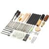 SEWACC 59pcs Leather Craft Tool Kit Complete DIY Sewing Accessories for Upholstery Canvas and Carpets Includes Various Needles for Hand Stitching and Repair view 1