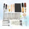 SEWACC 59pcs Leather Craft Tool Kit Complete DIY Sewing Accessories for Upholstery Canvas and Carpets Includes Various Needles for Hand Stitching and Repair view 2