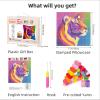 DIY Latch Hook Pillow Kits for Adults Rainbow Tiger Graphic Printed Pillowcase Crochet Yarns Hooking Handmade Pillow Cover Cushion for Home Sofa Decoration 17x17inch-1 view 2