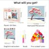 DIY Latch Hook Pillow Kits for Adults Winter Snow Lake Tree Printed Pillowcase Crochet Yarns Hooking Handmade Pillow Cover Cushion for Home Sofa Decoration 17x17inch-6 view 2