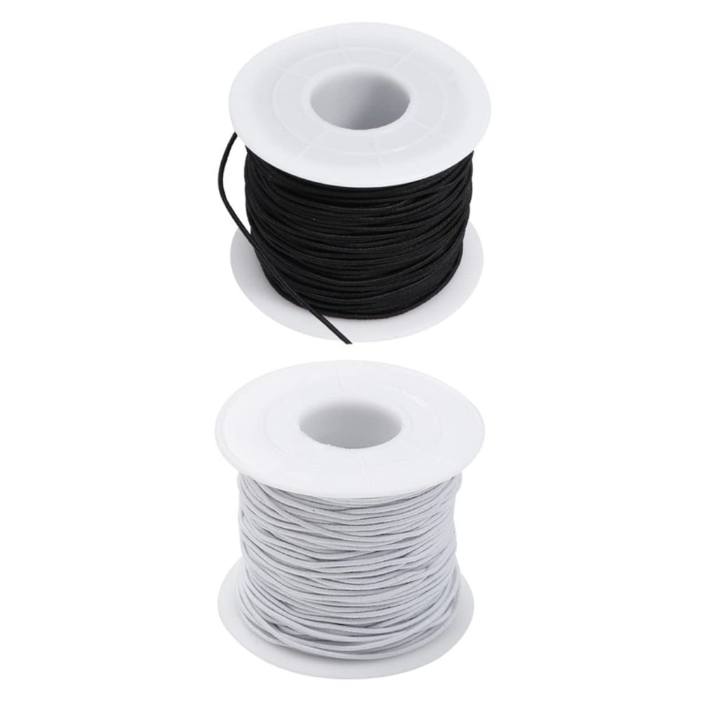 AUTSUPPL 2rolls Multi-Purpose Stretchy Elastic Thread for Bracelets Necklace Beaded Jewelry Making
