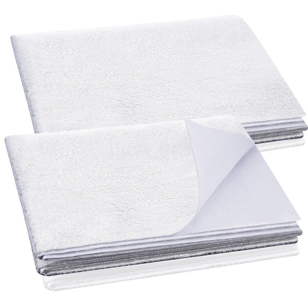 Treela 2 Pcs 45 x 60 Inch Heat Resistant Batting for Potholders Insulating Thermal Lining Batting for Potholders Heat Reflective Fabric