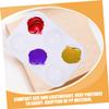 KONTONTY 30pcs Plastic Color Mixing Palette for Watercolor and Oil Painting Durable Lightweight Art Tray for Artists and DIY Crafts Rectangular Design with Wells view 3