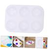 KONTONTY 30pcs Plastic Color Mixing Palette for Watercolor and Oil Painting Durable Lightweight Art Tray for Artists and DIY Crafts Rectangular Design with Wells view 4