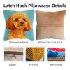 DIY Latch Hook Pillow Kits for Adults Cute Poodle Dog Printed Pillowcase Crochet Yarns Hooking Handmade Pillow Cover Cushion for Home Sofa Decoration 17x17inch-2 view 3