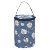 PATIKIL Knitting Bag for Yarn Storage, Small Size Crochet Organizer Strap Case Holder with Pocket for Crocheting Supplies Needles Hooks, Dark Blue view 1