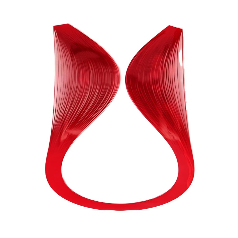 1.5mm Quilling Paper Strips 1/16 Quilling Strips for 3D Quilling Projects-120pc 15.3inch-Art Craft Single Color Quilling Paper (Red)