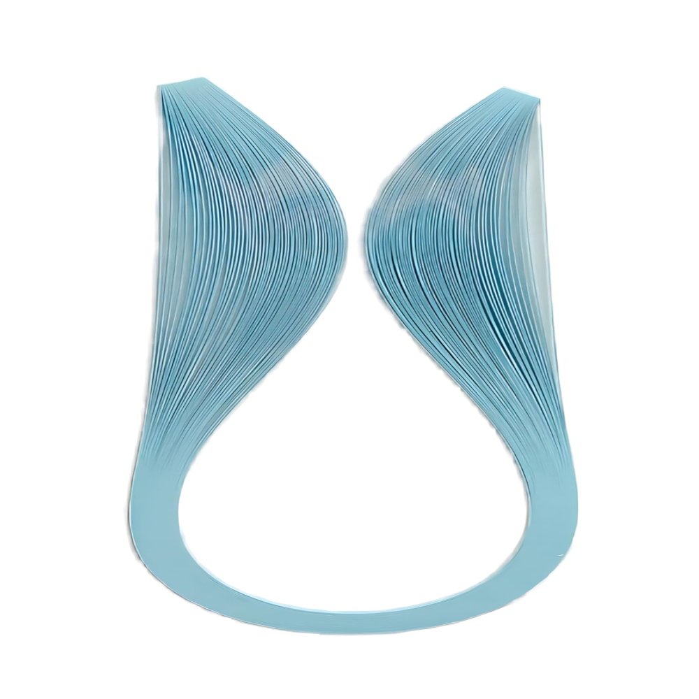 1.5mm Quilling Paper Strips 1/16 Quilling Strips for 3D Quilling Projects-120pc 21.1inch-Art Craft Single Color Quilling Paper (Lightblue)