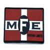 MFE 'Mother F'ing Engines' Flag PVC Patch, 3.5"x2.25" with Hook and Loop view 1