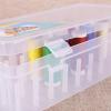 JSEIAJB 6-42 Axis Sewing Threads Storage Box Bobbin Carrying Case Container Holder Transparent Needle Wire Storage Organizer Sewing Reel(22.7cm) view 3