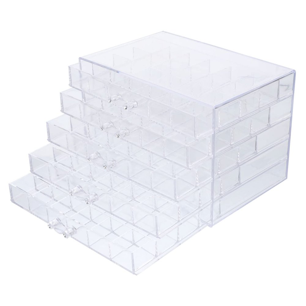 DEARMAMY Nail Art Storage Box Case Organize Nail Decorations and Accessories for Home