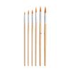 UOHLCX HBJWOV Paint Brush 25-Piece Gouache DIY Graffiti Flat Round Peak Palette Birch Pole Nylon Brush view 3