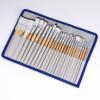 UOHLCX HBJWOV 24 Pcs Multi-Purpose Flat Paint Brush Kit Portable Nylon Paint Brush Set for for Student Beginner Aritst Painting view 3