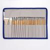 UOHLCX HBJWOV 24 Pcs Multi-Purpose Flat Paint Brush Kit Portable Nylon Paint Brush Set for for Student Beginner Aritst Painting view 4