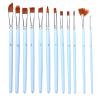 UOHLCX HBJWOV 18 Pcs Multi-Purpose Nylon Wool Watercolor Painting Pen Acrylic Paint Brush Canvas Painting Bag Painting Materials view 3