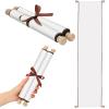 Epakh Blank Scroll Paper 9 x 144 Inches Long Scroll Paper Vintage Wrapped on Wood Rod for Wedding Vows, Writing, Drawing, Calligraphy, Invitation, Renaissance Festivals view 1
