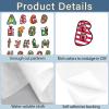 CRASPIRE 104Pcs A-Z Letters Water Soluble Embroidery Patterns Christmas Halloween Initial Alphabet Sewing Stick and Stitch A4 Transfers Fabric Stabilizers Wash Away Self Adhesive for Cloth DIY Lover view 3