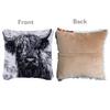Black and White Highland Cow Latch Hook Kits Pillow DIY Crochet Yarn Printed Pillowcase Needlework Hook and Latch Kit Cushion Cover Christmas Home Sofa Decoration 43x43cm view 2