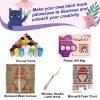 Ladybug Flowers Latch Hook Kits for Adults Kids Beginners Insects Latch Hook Pillow Kit Animals Pre-Printed Latch Hook Rug Kits Cross-stitch Cushion for Home Sofa Decoration 17x17 in. Handmade Gift view 2