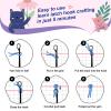 Ladybug Flowers Latch Hook Kits for Adults Kids Beginners Insects Latch Hook Pillow Kit Animals Pre-Printed Latch Hook Rug Kits Cross-stitch Cushion for Home Sofa Decoration 17x17 in. Handmade Gift view 4