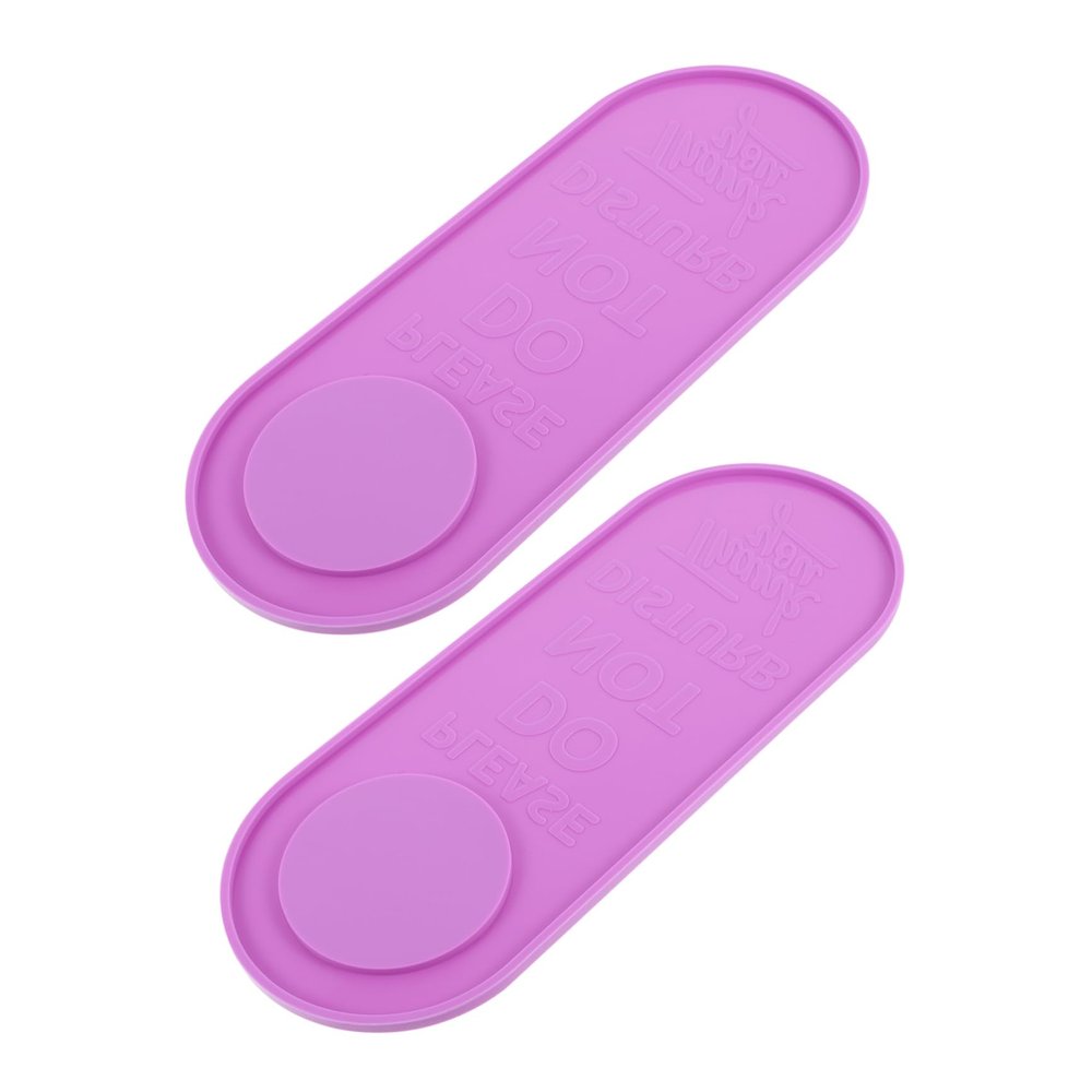 IWOWHERO 2pcs Silicone DIY Houseplate Mold for Boho Decor Hanging Door Decorations