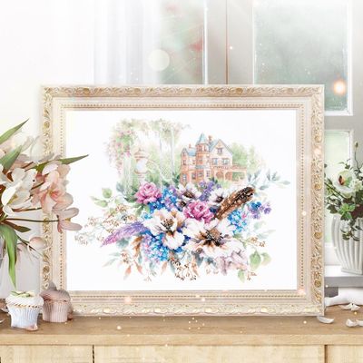 Wizardi Counted Cross-Stitch Kit Victorian House 210-207 Magic Needle