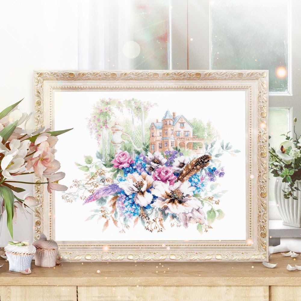 Wizardi Counted Cross-Stitch Kit Victorian House 210-207 Magic Needle