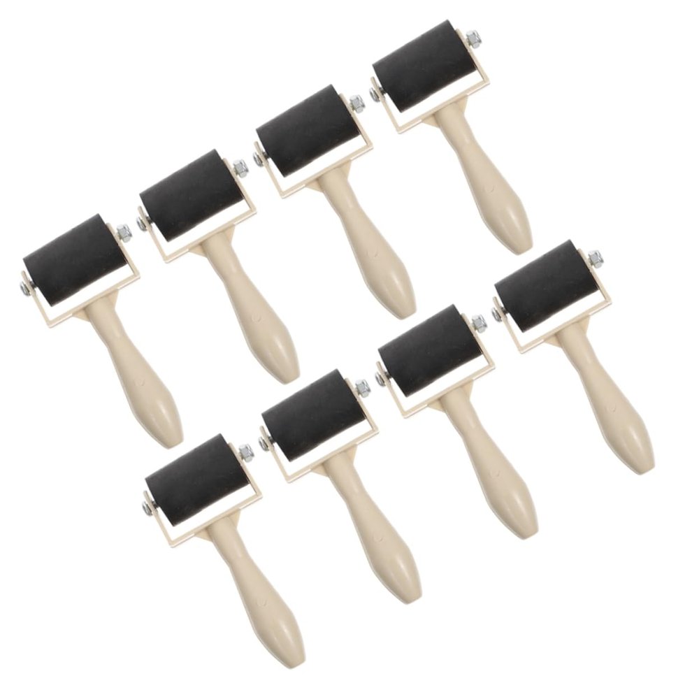 AUTSUPPL 8pcs Rollers for Printmaking Boys and Girls Accessories Sturdy and Easy to Clean Compact Craft Rollers