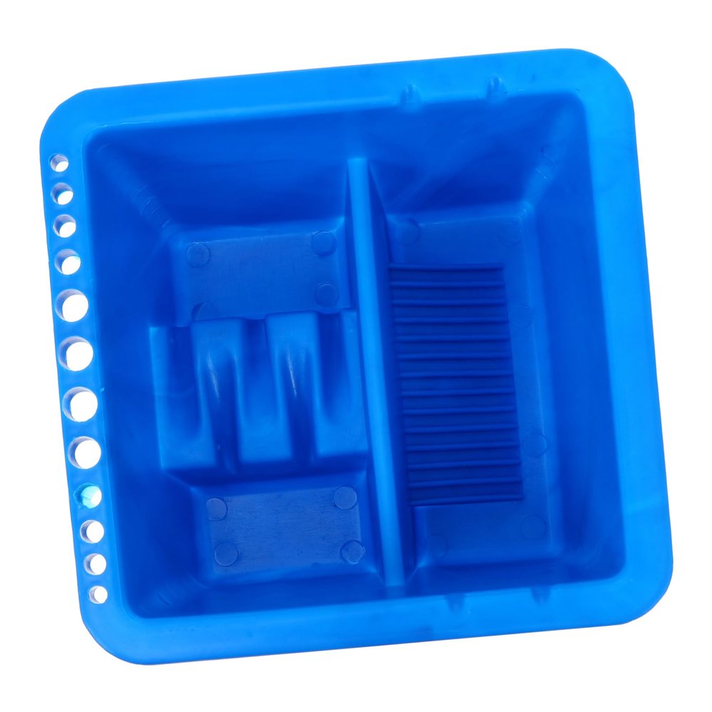 HAPINARY Paint Brush Cleaner with Removable Brush Holder Square Basin for Watercolor Oil Painting Artists and Craft Enthusiasts