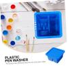 HAPINARY Paint Brush Cleaner with Removable Brush Holder Square Basin for Watercolor Oil Painting Artists and Craft Enthusiasts view 4