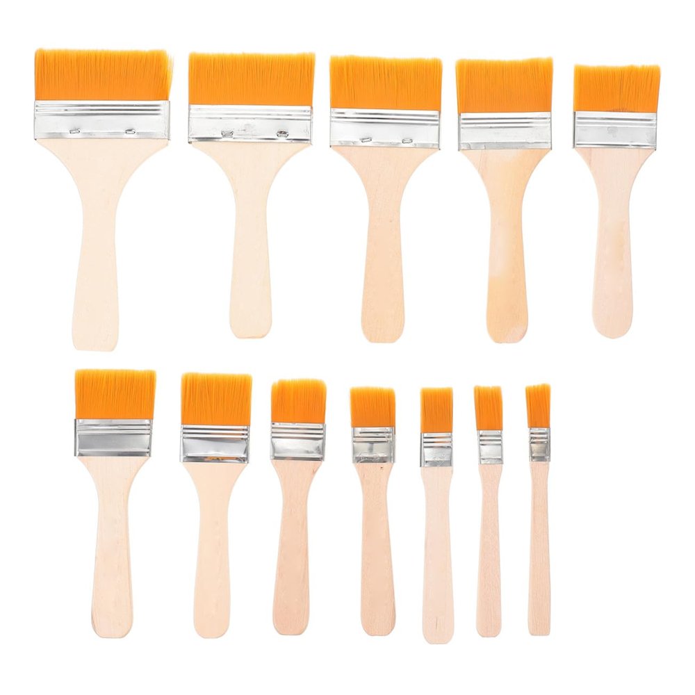HOODANCOS 12pcs Nylon Oil Painting Brush Boys and Girls Art Paint Brushes Watercolor Supplies DIY Craft Art Painting Tools for Boys and Girls