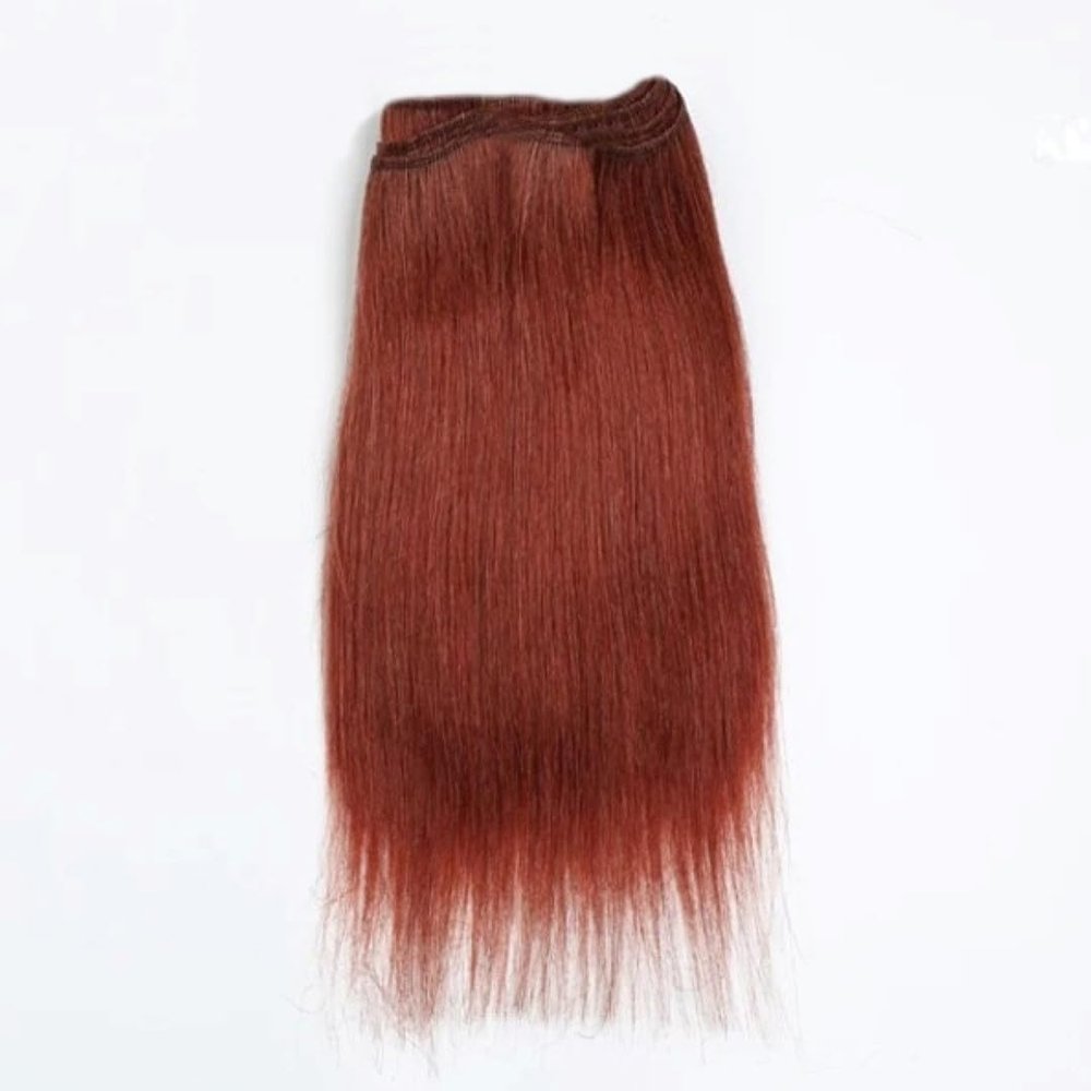 Morezmore W0033S-03 Miniature Hair Weft 36" 3ft Straight Auburn Red Head