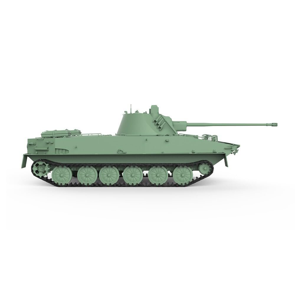 MRY-SFW 1/72 Military Model Soviet PT-76-57 Light Tank Armored Car Base War Scene