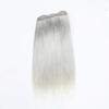 Morezmore W0777S-01 12" Sample Miniature Hair Weft Straight Silver Gray view 1