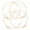 ORFOFE 2set Metal Floral Hoop Centerpiece Base Rustic Wedding Table Decorations DIY Wreath Frames view 4