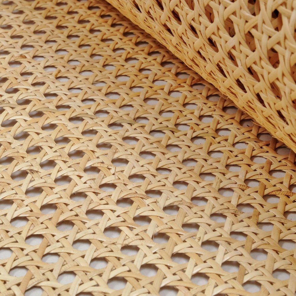 28" (2.3Feet) Width x 18 Feet Length Cane Webbing Large Size Roll, Rattan Natural, Rattan roll, Rattan Material, Caning Supplies, Caning Material from Origin Asia for Rattan Furniture, Cane Chair
