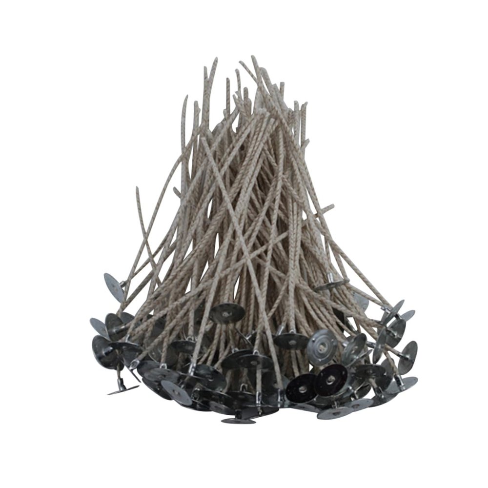OHPHCALL 100pcs Wax Candle Wicks Wick Tabs DIY Candle Making Kit for Adults Beginners