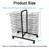 ZDMEI 30-Layer Drying Easel,Foldable Up and Down,Movable Art Drying Rack,Art School and Studio Work Storage Rack,Space Saving (Color: Black) view 2
