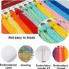 Amcdjkery Cross Stitch Cushion Kit Christmas Grandpa Pillow kit 45x45 cm DIY Cushion Embroidery Kit Needlepoint Handmade Needlework Cushion Kit Stitched Pillow Cover Kit for Adults Beginners view 3