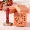 Terwex Custom Soap Stamp, Personalized Soap Stamp for Homemade Soap, Create Unique Branding Logo Design, Handmade Soap Imprint Signature Stamp, Customized Gift for Soap Crafter Maker, DIY Soap Tools view 2