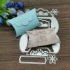 Cutting Dies,Card Making Supplies,18.3x12cm 3D Pillow Gift Box Metal Cutting Dies with Tags Labels Flowers Die Cut Stencils view 3