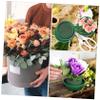 Parliky 6pcs Floral Foam Blocks for Flower Arrangements Round Vase Filler Absorbent Flower Mud Base Wet Dry Use Versatile Floral Supplies view 3