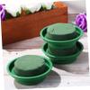 Parliky 6pcs Floral Foam Blocks for Flower Arrangements Round Vase Filler Absorbent Flower Mud Base Wet Dry Use Versatile Floral Supplies view 4